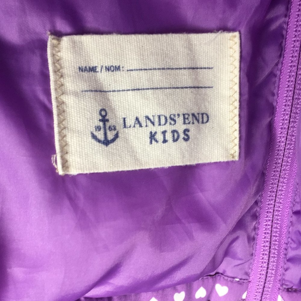 Lands' End girl's purple puffer vest size 6x/7. - Picture 5 of 6